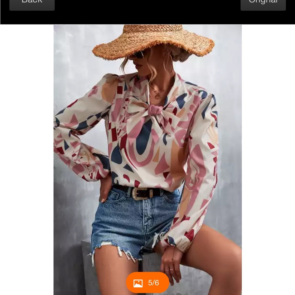 La Mode Pattern Blouse NWT